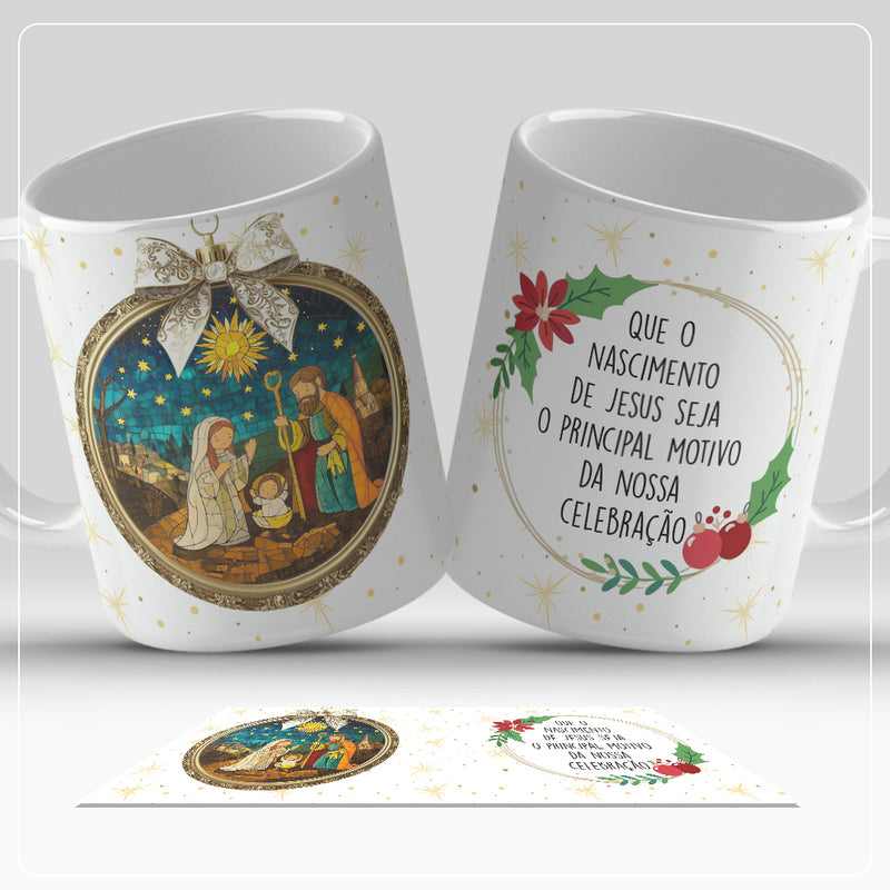 Caneca de Natal religiosas